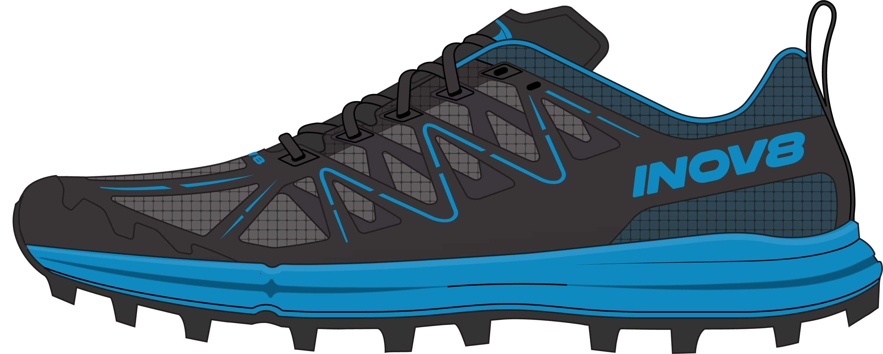 Image Inov8  Mudtalon Zero V2  Homme NOIR/BLEU M11